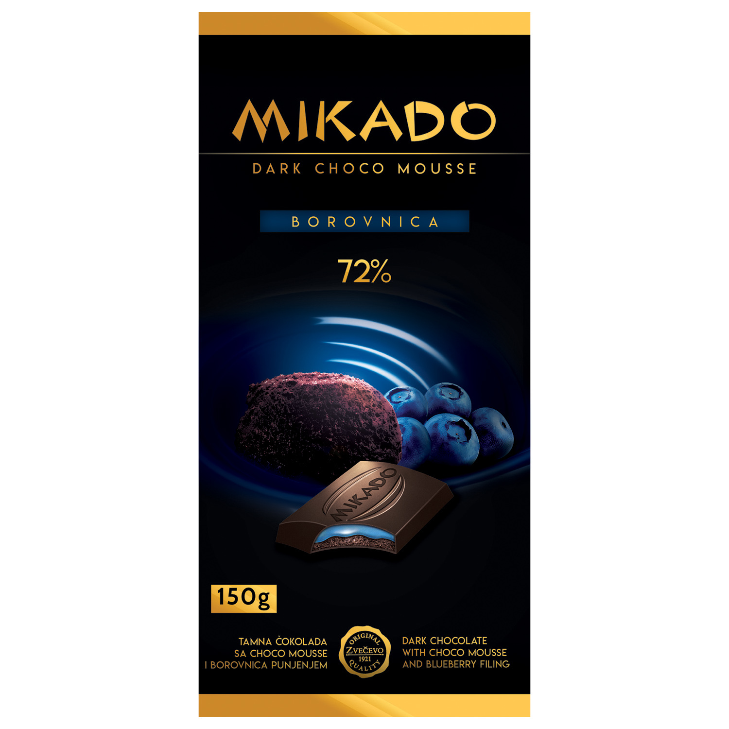 cokolada-zvecevo-mikado-exclusive-dark-choco-mousse-72%-borovnica-150g